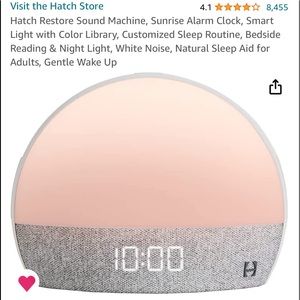 Hatch restore alarm clock! Wakes with a sunrise